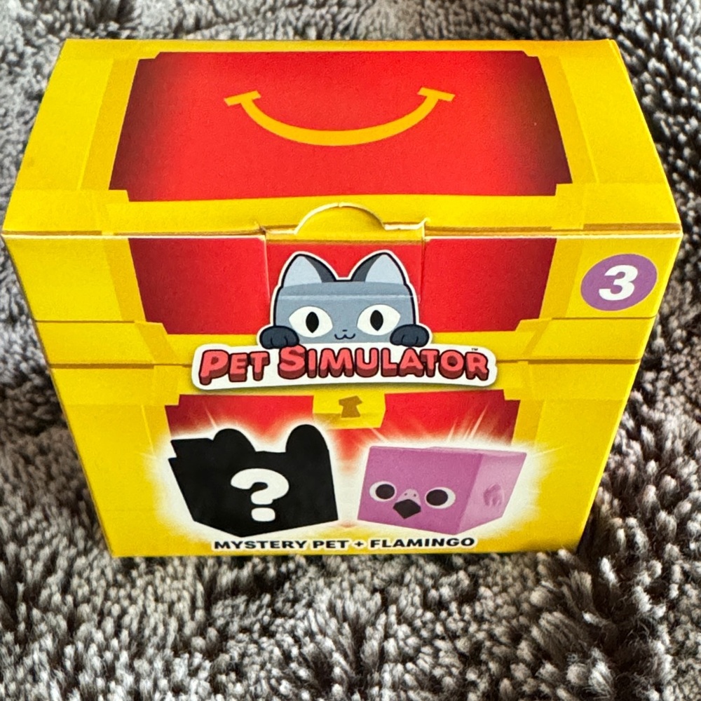McDonald’s Pet Simulator Mystery Pet Box # 3 flamingo + Mystery pet 2024 NIB